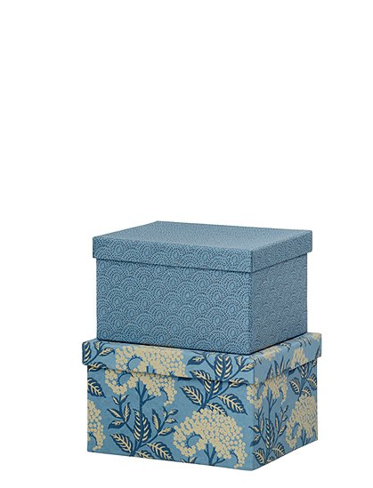2er Set Papierbox Brickca. 14,5 x 20 x 25 cm  von BUNGALOW