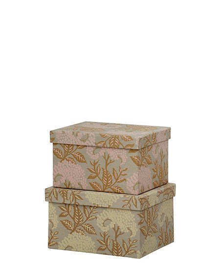 2er Set Papierbox Brickca. 14,5 x 20 x 25 cm  von BUNGALOW