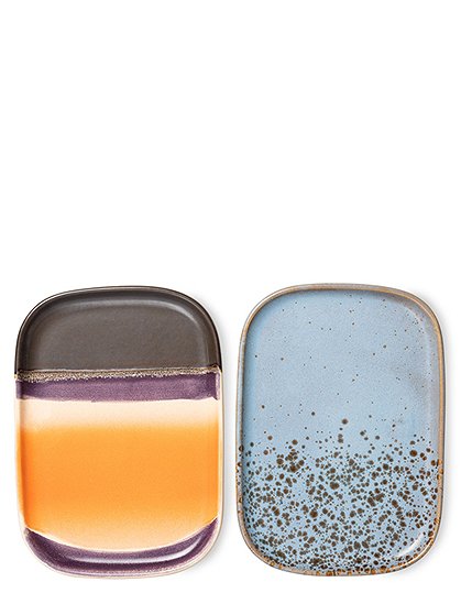 70's Tabletts, 2er Setje 1,3 x 10,5 x 14,5 cm von HKLIVING
