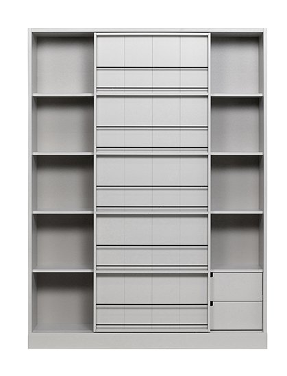 Schrank mit Schiebetüren200 x 46,5 x 150 cm von WOOOD