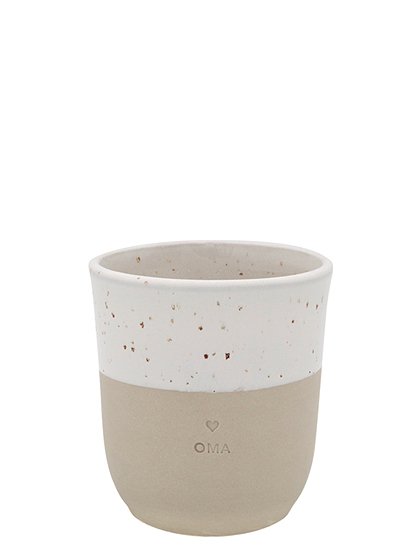 Becher aus Steingut9,5 x 8,5 cm, 350 ml von EULENSCHNITT