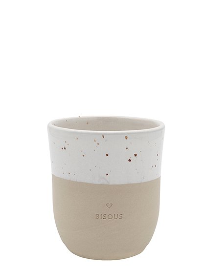 Becher aus Steingut9,5 x 8,5 cm, 350 ml von EULENSCHNITT