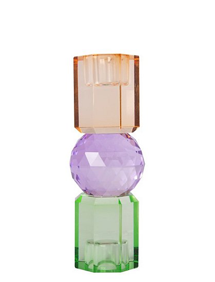 Kristall Kerzenhalter10,5xØ6 cm / 16,5xØ6 cm