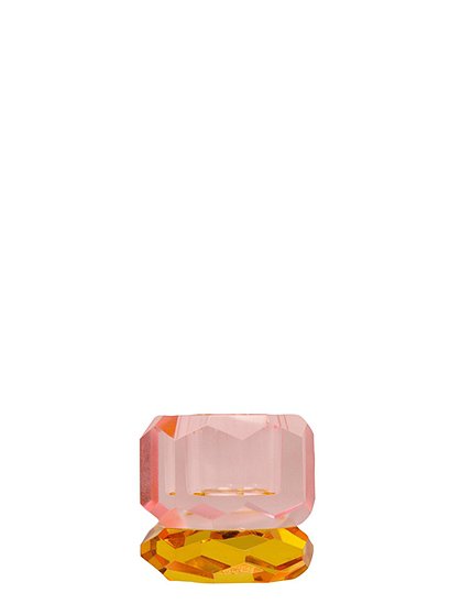 Kristall Kerzenhalter 2-farbig, Ø 4,5 cm