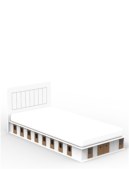 Kinderbett Stall80 x 195 x 96 cm von MATHY BY BOLS