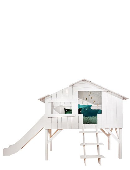 Hochbett mit Rutsche, 26 Farben205 x 139 x 338 cm von MATHY BY BOLS