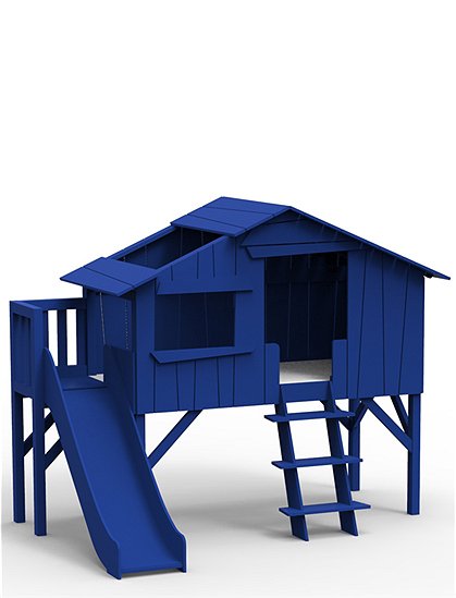 Hochbett mit Rutsche, 26 Farben205 x 179 x 262 cm von MATHY BY BOLS