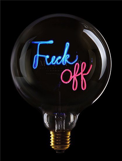 Message in a bulb17 x 12,5 cm von MESSAGEINTHEBULB