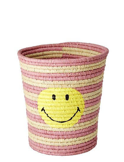 Bastkorb, Smiley27 x Ø25 cm von RICE