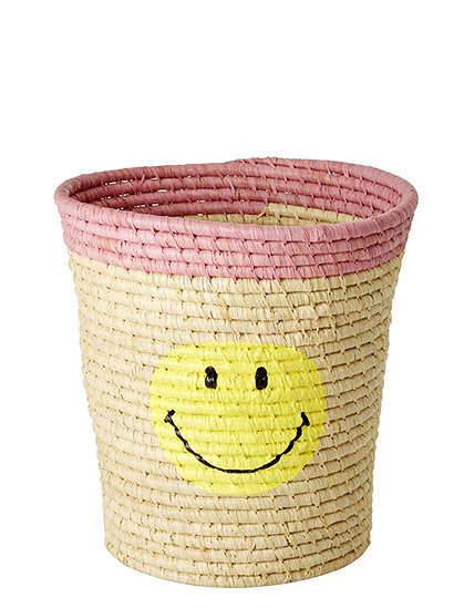 Bastkorb, Smiley27 x Ø25 cm von RICE