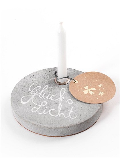 Lichtkreis mit kleiner Kerze 1,4 x Ø10 cm von GOOD OLD FRIENDS