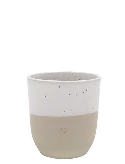 Becher aus Steingut9,5 x 8,5 cm, 350 ml von EULENSCHNITT