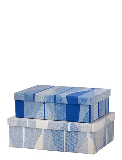 2er Set Papierbox Oblongca. 10,5 x 25 x 34 cm  von BUNGALOW