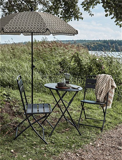 Set Helo, Café Stil 86x42x50 / 73xØ60 cm von HOUSE DOCTOR
