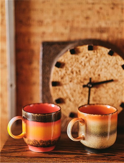 70s Kaffeetassen8x7,5x10,8 cm, 250 ml  von HKLIVING