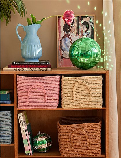 Raffiakorb m. Henkeln25 x 30 x 30 cm von RICE