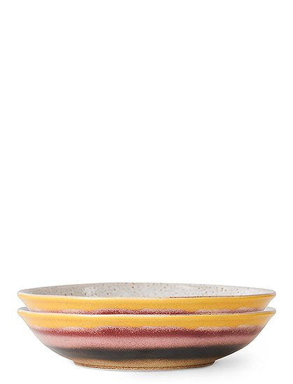 70s Curryschale, 2er Set 4,7x21x21,7 cm  von HKLIVING