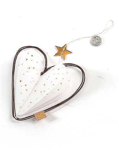 Winter Transparent Ornamenteca. 16 x 8 cm von GOOD OLD FRIENDS