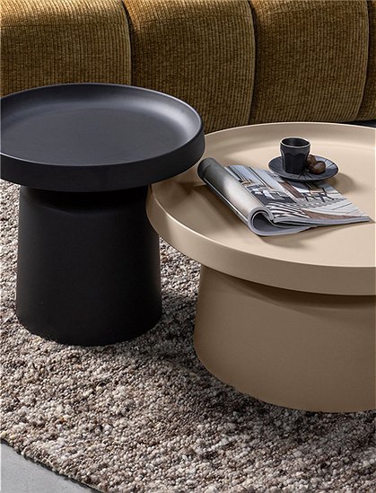 Beistelltisch Peer45xØ49 / 35xØ74 cm von WOOOD