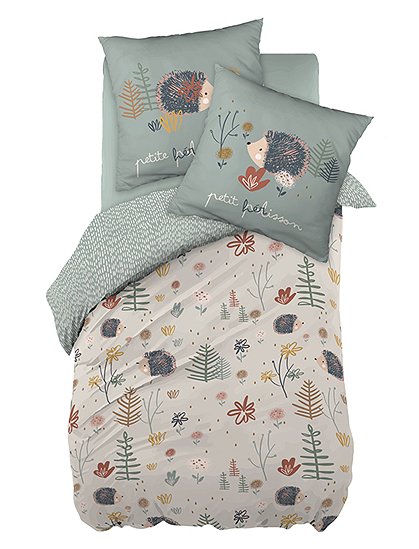 Kinder-Bettwäsche200x140 / 63x63 cm von L EFFET PAPILLON 