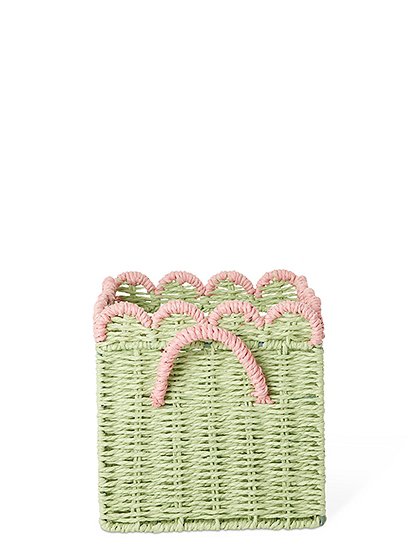 Aufbewahrungskorb m. Wellenrand20x20x20 / 33x33x33 cm von RICE