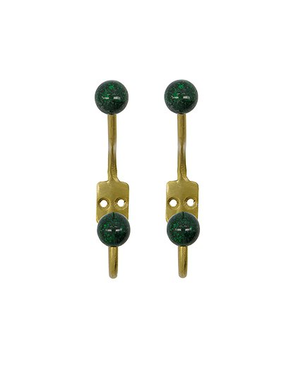2er Set Garderobenhaken Ball13 x 7 x 2 cm von HOUSE DOCTOR