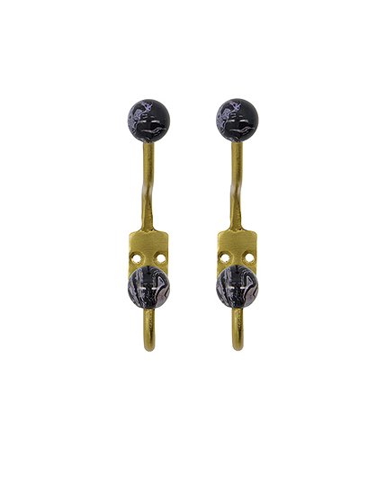 2er Set Garderobenhaken Ball13 x 7 x 2 cm von HOUSE DOCTOR