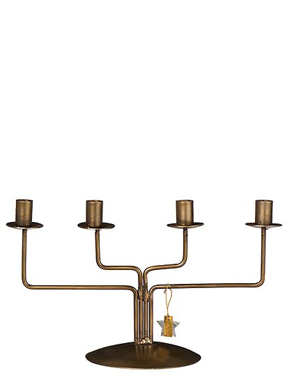 4er Kerzenhalter für Ø1,3/Ø2,2 cm 14,2 x Ø10 x 23,3/28,7 cm  von IB LAURSEN