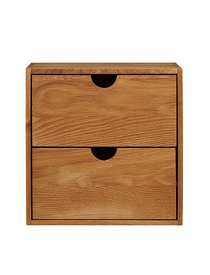 Wandregal Townsville aus Eiche30 x 18 x 30 cm von HOUSE NORDIC