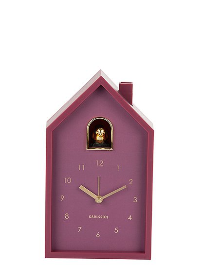 Wecker "modern cockoo oro" 20 x 6 x 11,5 cm von PRESENT TIME
