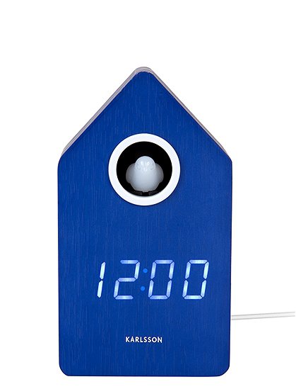 Wecker "cockoo" LED15,8 x 6 x 9 cm von PRESENT TIME