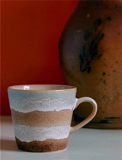 70s Cappuccinotassen8,5x9,5x12 cm, 330 ml von HKLIVING