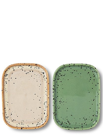 70s Tabletts, 2er Setje 1,3 x 10,5 x 14,5 cm von HKLIVING