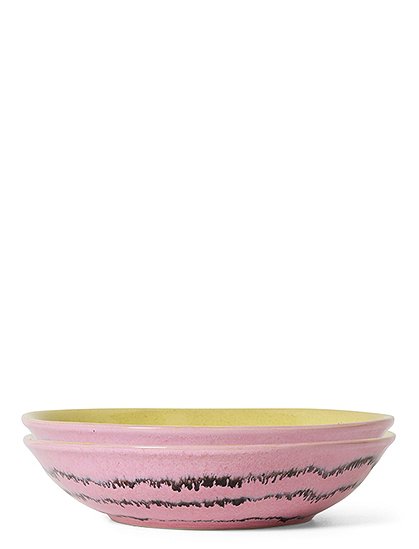 70s Curryschale, 2er Set 4,7x21x21,7 cm  von HKLIVING
