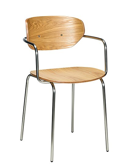 Esszimmerstuhl Arch82 x 48 x 48 cm von HÜBSCH INTERIOR