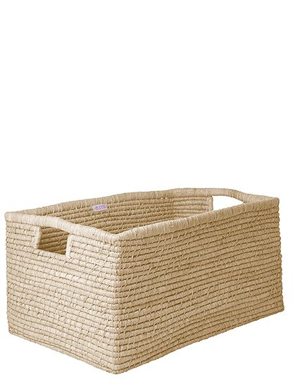 rechteckiger Raffiakorb XL30 x 40 x 60 cm von RICE