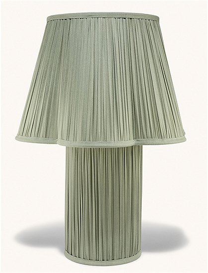 Tischleuchte Myra, Seide  S: 36xØ30 / L: 57xØ40 cm  von DOINGGOODS