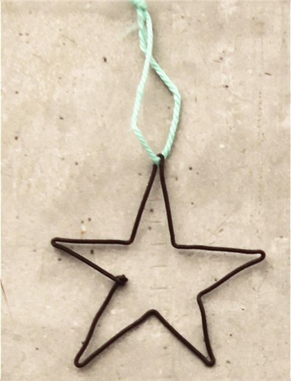 Drahtanhänger Weihnachtenca. 6,5 x 6,5 cm von GOOD OLD FRIENDS