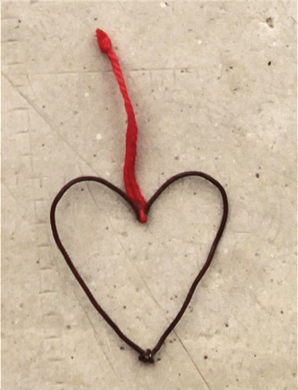 Drahtanhänger Weihnachtenca. 6,5 x 6,5 cm von GOOD OLD FRIENDS