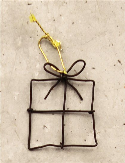 Drahtanhänger Weihnachtenca. 6,5 x 6,5 cm von GOOD OLD FRIENDS