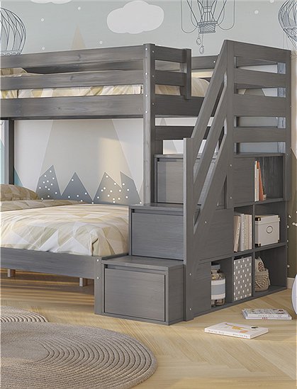 Etagenbett mit Stauraum159 x 147,6 x 2254 cm