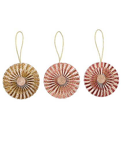 Papier Rosetteversch. Farben & Größen  von BUNGALOW