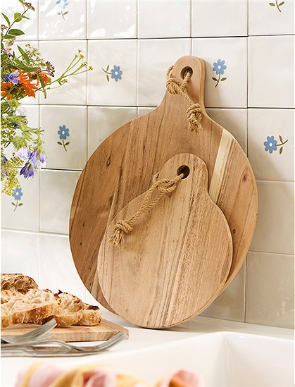 Schneidebrett mit Juteband 5 Formate, Akazienholz  von IB LAURSEN