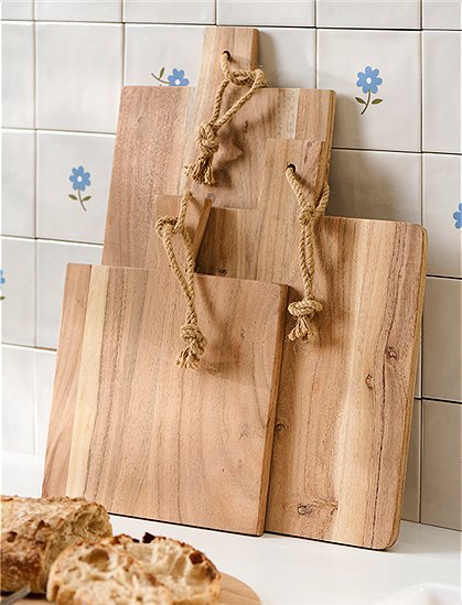 Schneidebrett mit Juteband 5 Formate, Akazienholz  von IB LAURSEN