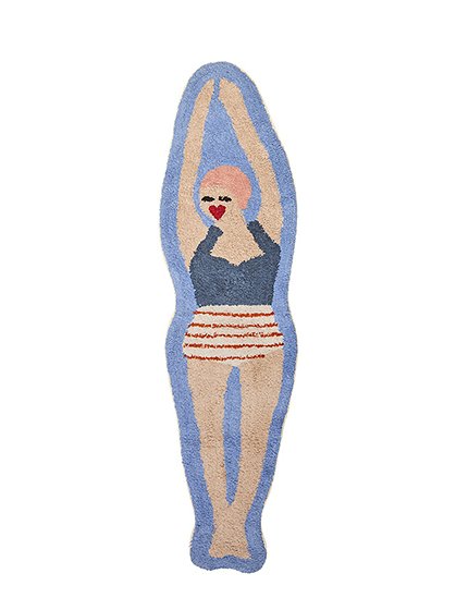 Fußmatte, Baumwolle 140 x 40 cm von RICE