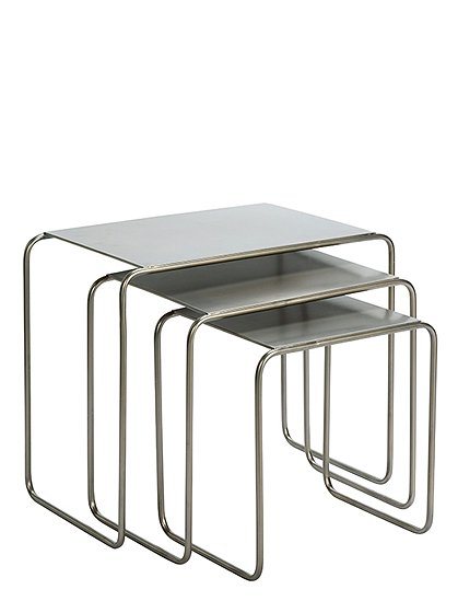 3er Set Metalttischemax. 54 x 38 x 62 cm von MADAM STOLTZ