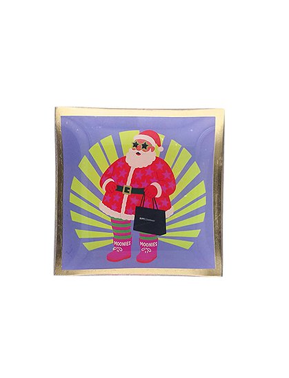 eckige Glasteller mit Goldrand3 Größen von GIFTCOMPANY