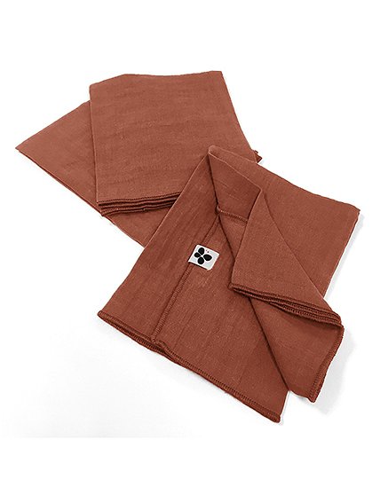 3er Set Servietten Gaia40 x 40 cm von L'EFFET PAPILLON 