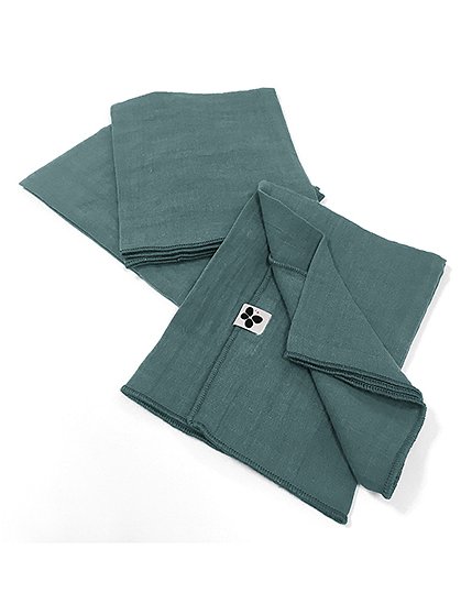 3er Set Servietten Gaia40 x 40 cm von L'EFFET PAPILLON 