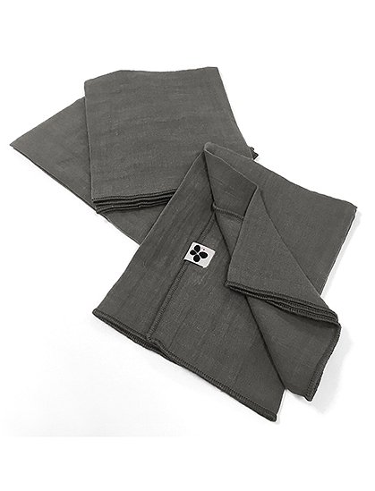 3er Set Servietten Gaia40 x 40 cm von L'EFFET PAPILLON 